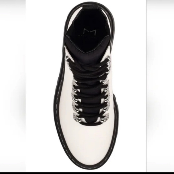 NEW! 🔥 Marc Fisher Plune Combat Boots Ivory Size 9 - Picture 3 of 6